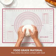 1pc Professional Baking Mat With Precise Measurement! Made Of EVA Material, Non-Stick And Easy To Clean. Built-In Precise Measurement Grid, Effortlessly Control The Size Of Your Dough. Enjoy Precise And Efficient Pizza And Pastry Making, And The Joy Of Baking! - - - View 1
