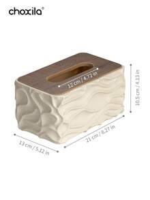 choxila 1pc Large Capacity Corrugated Paper Towel Box - Multipurpose Storage Box Suitable For Living Room And Dining Room - Tissue Box - View 7