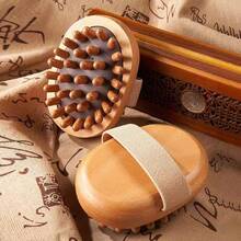 Body Anti Orange Peel Tissue Massage Brush Soothing Wood Essential Oil SPA Air Cushion Massage Comb Scalp Massage Brush Body Massager Fitness Accessories