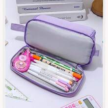 Capybara Cute 6pcs Click Pens - Black Ink, Plastic, No Feathers, Stocking Filler, Notebook Accessories|Playful Design|Plastic Pens,Large-Capacity Multi-Layer Pencil Case,Back To School Supplies Essentials Office Supplies Valentine's Day Gifts - Multicolor - View 8