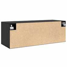 vidaXL Armadio Murale Chêne Nero 100 x 36,5 x 35 cm Bois d'ingénierie - nero - Visualizzare 8