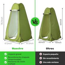 CYPNTienda de Campaña Pop-up Tienda Tienda de Campaña para Ducha Tienda de Campaña Cabina de Ducha Camping de Privacidad Portátil Vestuario Portátil Sala de Ducha con el Bolso Adecuado para AcamparFashion - 219744765 - Ver 3