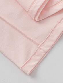 Balabala Unisex Striped Cotton Soft Casual Loose T-Shirt - White and Red - View 7