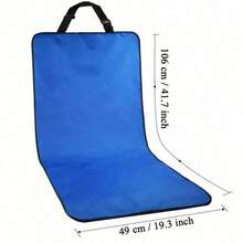 1pc Multi-Color Pet Car Seat Cushion, Anti-Dirty Mat For Rear Passenger Seat, Waterproof Oxford Cloth Pet Car Seat Cover, Rear Seat Protector Mat For Car, Outdoor Travel