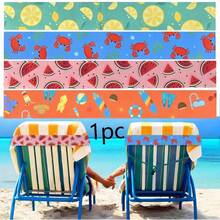 4pcs Mixed Set - Outdoor Camping Beach Chair Towel Windproof Fastener Clips - Clothing Towel Bath Towel Binding Elastic Bands Clips - Suitable For Outdoor Camping Travel Camping Swimming Pool, Thickened Printed Beach Chair Towel Rack, Casual Swimming Pool Elastic Waist Belt, Hawaiian Beach Towel, Chair Towel Rack, Suitable For Beach, Swimming Pool And Cruise Wheelchair, Casual Swimming Pool Hawaiian Accessories, Ideal For Beach Chairs And Tote Bags, Beach Accessories | Vivid Strap Set | Rubber Strap Set Bathroom Decor - Multicolor - View 11