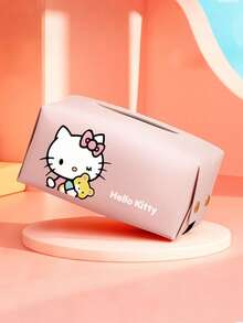 Sanrio Hello Kitty车载纸巾盒，创意可爱扶手纸巾架，手绘汽车内饰纸巾盒，带挂绳 - 彩色 - 查看 8