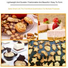 5PCS Stainless Steel Heart Shape Cookie Cutter Biscuits Cutters Cake Mould Decorating Baking Pan Tin DIY Cake Mould Kitchen Supplies - 預設 - 查看 4