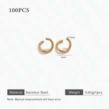 100pcs 18K Gold Plated Stainless Steel Open Jump Rings, Suitable For DIY Jewelry Making Such As Necklaces, Bracelets And Earrings - Open Ring - View 11