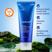 1罐100克 Medicube零毛孔黑头泥面膜，蕴含5种矿物泥和3种果酸复合物，清凉舒缓控油，深层清洁面部泥面膜，适用于油性及混合性肌肤，有效去除黑头和草莓鼻头，日常护理 - 零毛孔黑頭泥膜 100g - 查看 7
