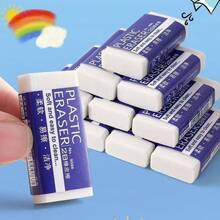 18pcs/Pack Minimalist White Erasers, Exam-Use Erasers That Cleanly Remove Pencil Marks Without Leaving Traces, Creative Stationery, Office Gifts
