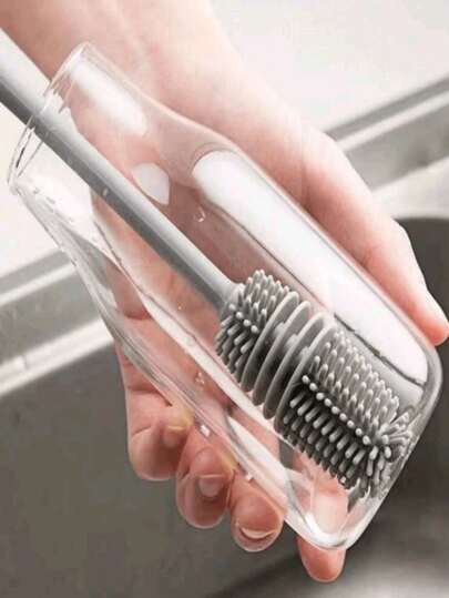 360 Degree Cleaning Power: 1pc Silicone Cup Brush For Effortless Tea Stain Removal,Kitchen,Bathroom,Home,Household Supplies