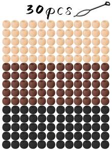 30颗硅胶发珠，柔软多彩，适合编发，女孩适用 - 彩色 - 查看 9