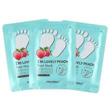 Peach Moisturizing Foot Mask 3 Pcs - Tonymoly - Foot Mask - View 4