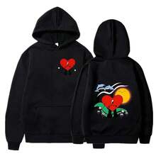 sweat-shirt à capuche drôle Un Verano Sin Ti Imprimé Hommes Femmes Streetwear sweat-shirt à capuche Survêtement Unisexe Vêtements - bleu indigo - Voir 3
