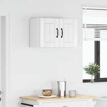 vidaXL Meuble mural de cozinha branco brilhante 60 x 31 x 40 cm - Branco - Ver 4