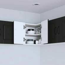 vidaXL Armario de cocina negro 57 x 57 x 40 cm madera de ingeniería - Negro - Ver 4