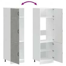 vidaXL Armario de cocina Lucca gris béton madera de ingeniería - Gris - Ver 7