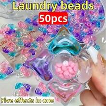 100pcs 5-In-1 Laundry Detergent Beads, Laundry Beads, Long-Lasting Fragrance, Strong Stain Removal, Color Protection, Concentrated Laundry Detergent, Laundry Gel Beads, Fragrance Beads, Laundry Detergent, Fabric Softener, Antibacterial And Dust Mite Prevention, Long-Lasting Fragrance - Multicolor - View 4