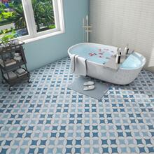 全新易清洁自粘花纹地砖，自粘耐磨加厚防水防滑，适用于翻新和覆盖浴室、厨房和阳台等场所的难看地面。 - 3313 - 查看 7