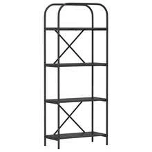 vidaXL Étagère Chêne nero 60 x 30 x 146 cm Bois d'ingénierie - nero - Visualizzare 2