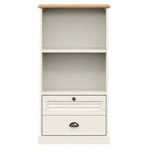 vidaXL Biblioteca VIGO blanca 60x35x114,5 cm madera maciza de pin - Blanco - Ver 4
