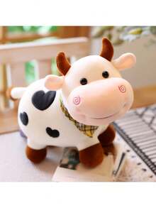 Black & White Heart Pattern Plush Cow Doll - This Adorable Plush Cow Doll Has A Soft, Fluffy Feel, Making It A Great Gift For Children, Boys And Girls, At Christmas, Easter Parties. It Is A Top Choice For Birthday And Holiday Gifts, A Wonderful Present For Friends, And A Perfect Plush Doll Collection For Animal Lovers. - Multicolor - View 4