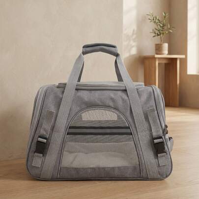 PETSIN Có thể mang đi Mèo - Mềm mại Mèo Đối với Trung bình Mèo Và Chó nhỏ Đến 15 Pounds , Túi vận chuyển thú cưng , Hãng hàng không Tán thành Du lịch Chó , Túi xách tay Vận chuyển Thú cưng , Ba lô địu thú cưng