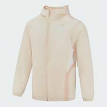 Adidas 阿迪达斯童装男童休闲运动连帽夹克 - 杏色 - 查看 1