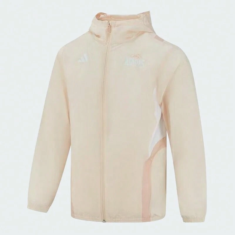 Adidas 阿迪达斯童装男童休闲运动连帽夹克 - 杏色 - 查看 1