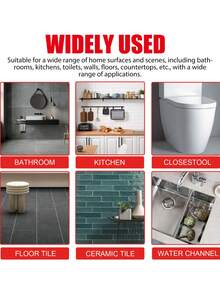 Sellador multiusos, resistente al agua y al moho para encimeras de cocina, baño, inodoro, lechada de azulejos - Multicolor - Ver 6