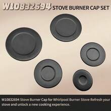 W10832694 Gas Stove Burner Caps Fit For  Stove Burner  Replace W10597133 AP5988633 PS11727796 4363154 5 Pcs - As Pic - View 7
