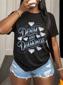 Women's-Shirts And Pearls With Bow, Plus Size Summer Beach Vacation,  Outfit Stylish Women-Shirt With And Pearls Coquette Bow DesignCasual Daily Wear - 黑色 - 查看 1