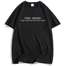 Men Women T-Shirts Todd Snider Fashion Designer Since 1994 Shirt Men Short Sleeve Cotton T-Shirt Unisex Streetwear Loose O-Neck - 淺灰色 - 查看 12