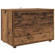 vidaXL Armário de rangement Bois Antigo 80 x 48 x 57 cm - Castanho - Ver 2