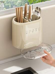 Plastic Cutlery Drainer Organizer Rack, Tabletop Utensil Holder For Kitchen, Silverware, Forks, Knives, Spoons - Multicolor - View 11