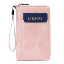 Best Seller Slim Passport Wallet Multi-Slot ID Card Boarding Pass Holder,RFID Blocking Passport Holder Multi-Card Slots Slim Travel Document Organizer For Women/Men - Multicolor - View 16