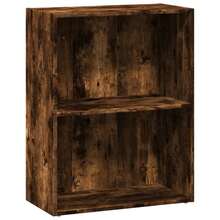 vidaXL Biblioteca chêne fumé 60x30x77 cm ingeniería de la madera - Marrón - Ver 2