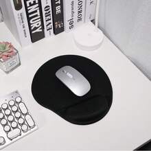 Silicone Wrist Rest Pad Mouse Pad, Office Home Laptop Computer Ergonomic 3D Soft Memory Foam Desk Mat