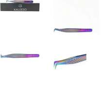 Pinza profesional para extensiones de pestaas Slim boot Kaleeso Lash Store acero inoxidable perfect grip (tornasol) - tornasol - Ver 1