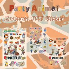 迪士尼疯狂动物城2贴纸，疯狂动物城主题派对礼品，尼克卡通贴纸，疯狂动物城手机壳贴纸，朱迪贴纸，防水贴纸，适用于书籍、日记本、手机壳、笔记本电脑、平板电脑、水瓶，适合作为节日、生日礼物或奖励，礼品装饰 - 彩色 - 查看 5