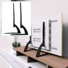 JINPRDAMZ Universal TV Stand - Adjustable Feet Fits 30-70 Inch TVs, Up To 35 Kg, Black - 1 - View 2