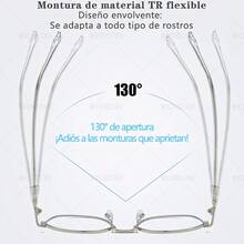 TendenciaLentes Anti Luz Azul , Computadora Descanso Gafas ModaCalidad premium - Plateado - Ver 6