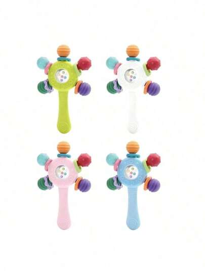 SUN Fun Colorido Bebê Chocalho Mordedor Mão Agarrando Brinquedo Para Carrinho E Berço