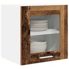 vidaXL Armoire suspendue Bois ancien 40 x 31 x 40 cm Bois d'ingénierie - Tabac - Voir 3