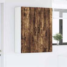 vidaXL Armoire de cuisine avec étagère Chêne fumé 80 x 31 x 100 cm - Tabac - Voir 4