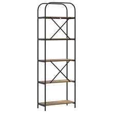 vidaXL Étagère Chêne artisanal 60 x 30 x 183 cm Bois d'ingénierie - Tabac - Voir 7