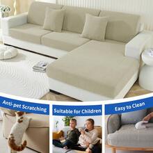 YSTYLE Sarung Jok Sofa Peregangan, Sarung Bantal Sofa, Sarung Jok Sofa, Sarung Bantal Sofa Universal, Sarung Bantal Kursi Sofa - Khaki - View 9