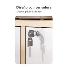Archivador Muebles De Oficina 3 Cajones Con Puerta Casillero - Albaricoque - Ver 5