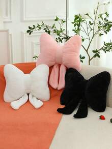 1pc Cute Bow Decorative Pillow | Pink Butterfly Shaped Cushion, Polyester Fiber Filled, Pillow Cover, Suitable For Bed, Sofa, Office Furniture, Decorative Pillow, Cushion, Women Office Supplies, Valentine's Day Gift, Office Decor, Room Decor, Home Decor, Teacher Supplies, Ideal Valentine's Day Gift Chair Cushion Chair Seat Cushion Gaming Chair Office Chair Car Seat Cushion Chair Pillow - Multicolor - View 7