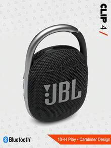 JBL Clip 4 迷你便携式蓝牙音箱，IP67 防水防尘，耐用夹式设计，低音浑厚，电池续航时间长，小巧便携，适合户外徒步、露营、骑行、海滩旅行等多种场合。 - 黑色 - 查看 10